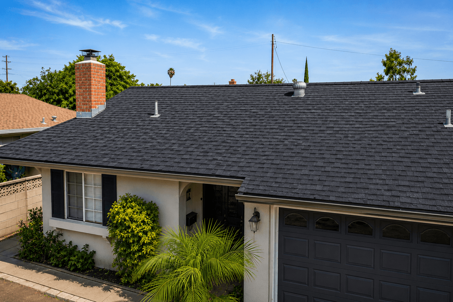 New roof after replacement